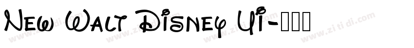 New Walt Disney UI字体转换